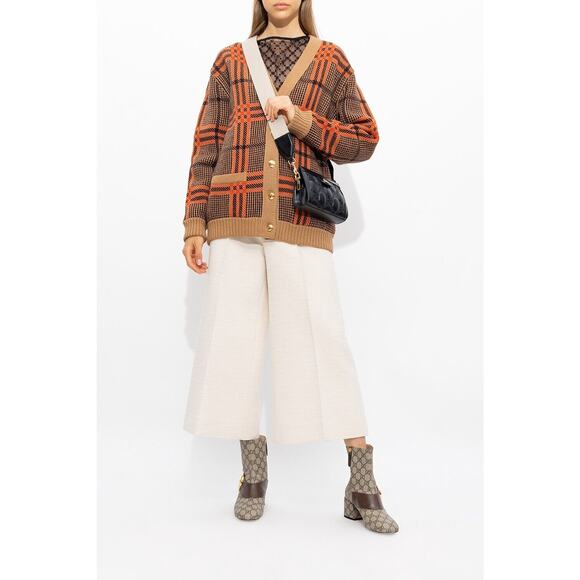 GUCCI 70170 SUPREME LEATHER BELT GG METAL LOGO MONOGRAM BEIGE SHORT ZIP BOOTS 41 - Picture 4 of 13